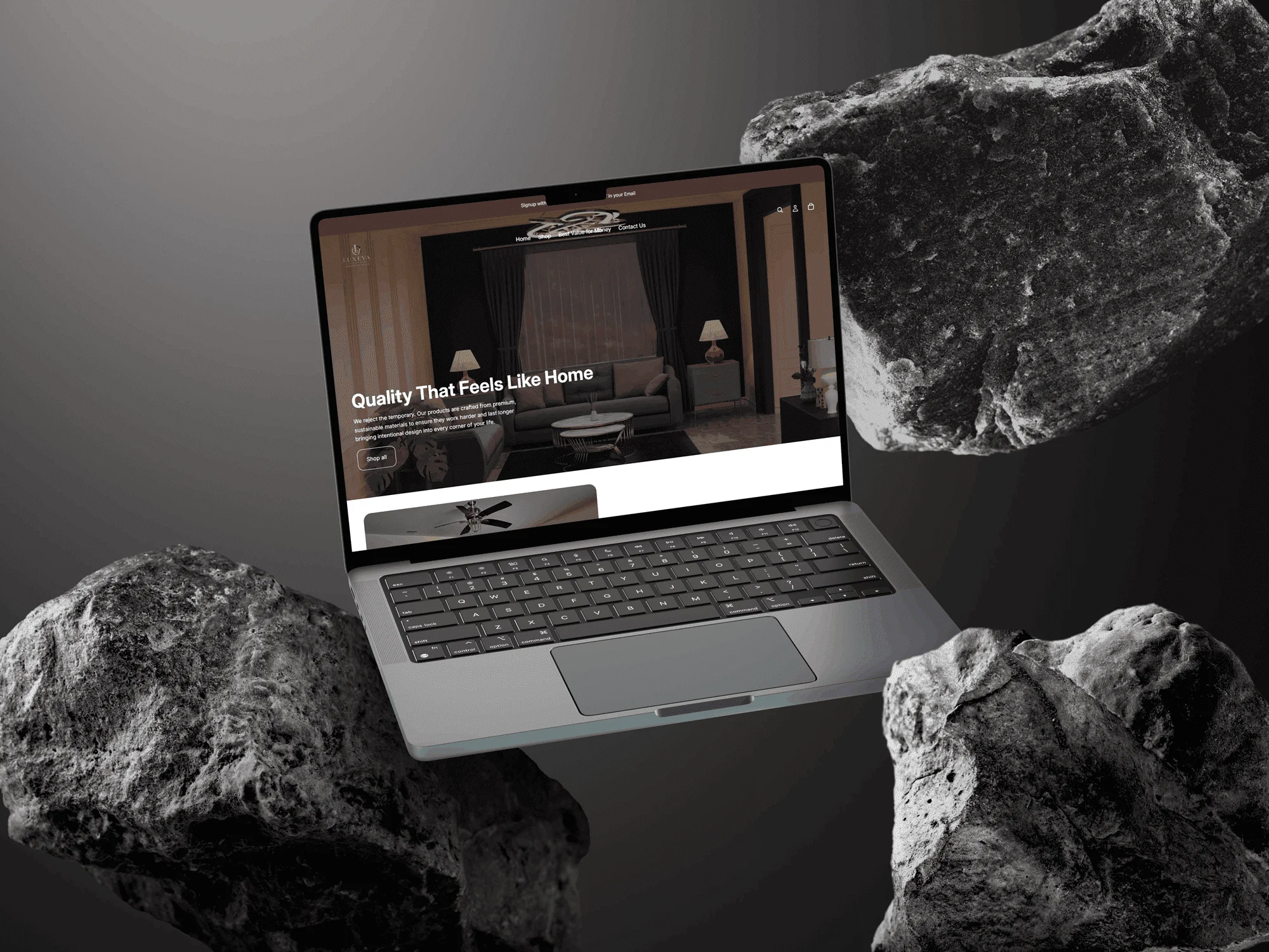 custom e-commerce store layout design portfolio